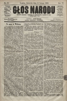 Głos Narodu. 1898, nr 32
