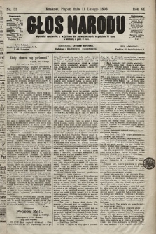 Głos Narodu. 1898, nr 33