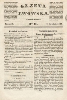 Gazeta Lwowska. 1847, nr 41