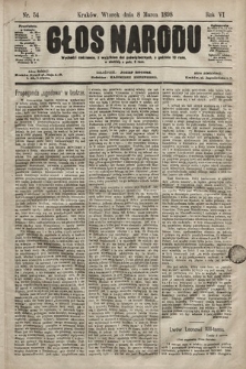 Głos Narodu. 1898, nr 54