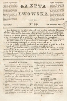 Gazeta Lwowska. 1847, nr 66