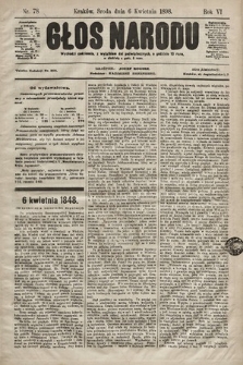 Głos Narodu. 1898, nr 78