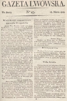 Gazeta Lwowska. 1818, nr 43