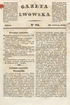 Gazeta Lwowska. 1847, nr 73