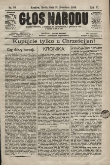 Głos Narodu. 1898, nr 89