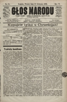 Głos Narodu. 1898, nr 94