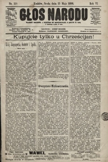 Głos Narodu. 1898, nr 118