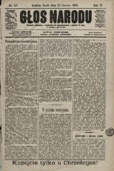 Głos Narodu. 1898, nr 140