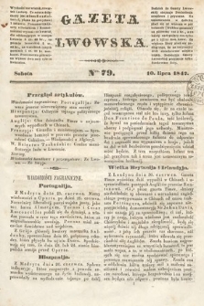 Gazeta Lwowska. 1847, nr 79