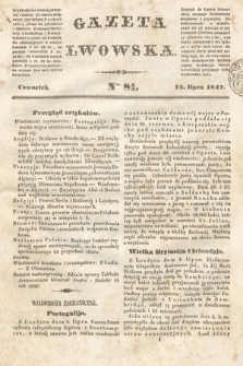 Gazeta Lwowska. 1847, nr 81