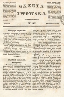 Gazeta Lwowska. 1847, nr 82
