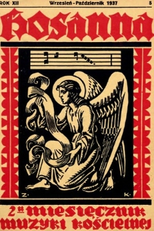 Hosanna : dwumiesięcznik muzyki kościelnej : organ Tow. Muzyki Liturgicznej. 1937, nr 5