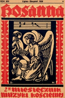 Hosanna : dwumiesięcznik muzyki kościelnej : organ Oblatów Benedyktyńskich w Warszawie. 1938, nr 4