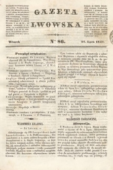 Gazeta Lwowska. 1847, nr 86