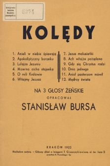 Kolędy : na 3 głosy żeńskie