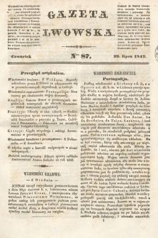 Gazeta Lwowska. 1847, nr 87