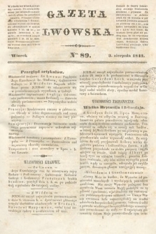 Gazeta Lwowska. 1847, nr 89