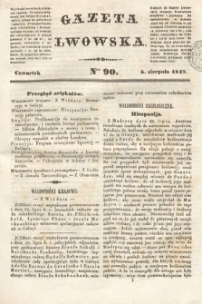 Gazeta Lwowska. 1847, nr 90