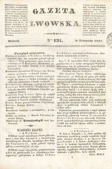 Gazeta Lwowska. 1847, nr 131