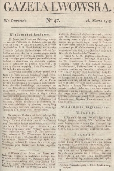 Gazeta Lwowska. 1818, nr 47
