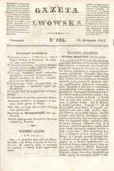 Gazeta Lwowska. 1847, nr 135