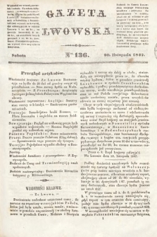 Gazeta Lwowska. 1847, nr 136