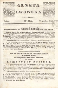 Gazeta Lwowska. 1847, nr 145