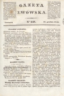 Gazeta Lwowska. 1847, nr 147