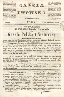 Gazeta Lwowska. 1847, nr 148