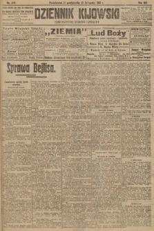Dziennik Kijowski : pismo polityczne, społeczne i literackie. 1913, nr 278