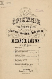 Śpiewnik : na jeden głos z towarzyszeniem fortepianu. Op. 13 [nr] 4, Między nami nic nie było