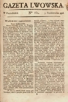 Gazeta Lwowska. 1816, nr 161