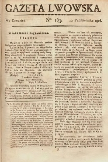 Gazeta Lwowska. 1816, nr 163