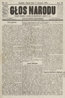 Głos Narodu. 1895, nr 181