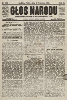 Głos Narodu. 1895, nr 204