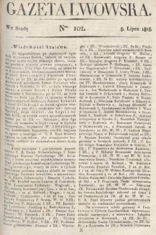 Gazeta Lwowska. 1818, nr 102