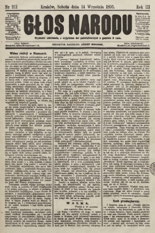 Głos Narodu. 1895, nr 211