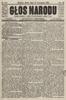 Głos Narodu. 1895, nr 273