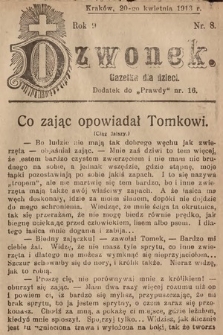 Dzwonek : gazetka dla dzieci. 1913, nr 8