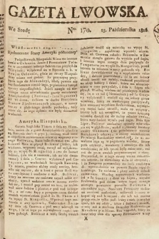 Gazeta Lwowska. 1816, nr 170