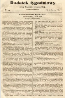 Dodatek Tygodniowy przy Gazecie Lwowskiej. 1858, nr 26