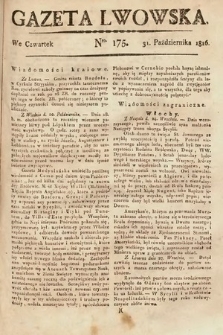 Gazeta Lwowska. 1816, nr 175