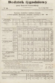 Dodatek Tygodniowy przy Gazecie Lwowskiej. 1859, nr 19