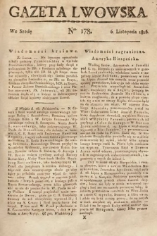 Gazeta Lwowska. 1816, nr 178