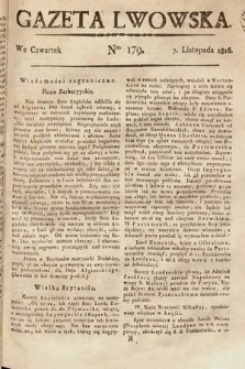 Gazeta Lwowska. 1816, nr 179