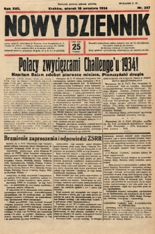 Nowy Dziennik. 1934, nr 257