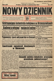Nowy Dziennik. 1934, nr 271