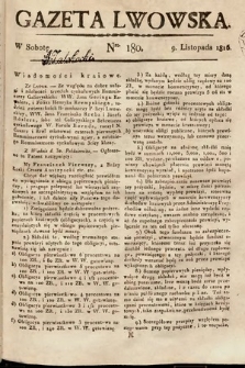 Gazeta Lwowska. 1816, nr 180