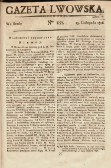 Gazeta Lwowska. 1816, nr 182