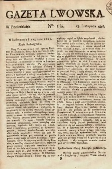 Gazeta Lwowska. 1816, nr 185
